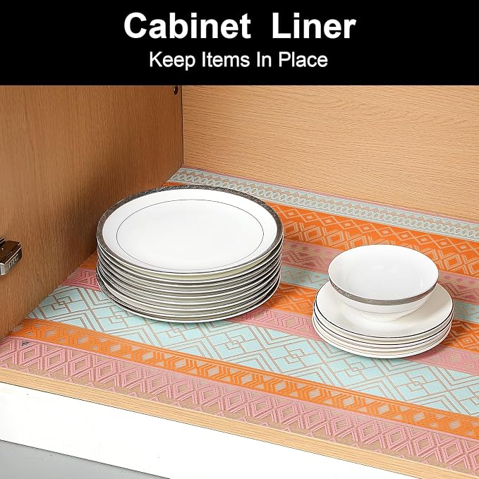 Cooyes Drawer and Shelf Liner, Non-Adhesive Shelf Liners - Image 3