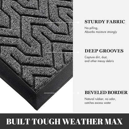 Yimobra Extra Large Door Mat Outside Entrance 60x32, Waterproof Heavy Duty - Image 4