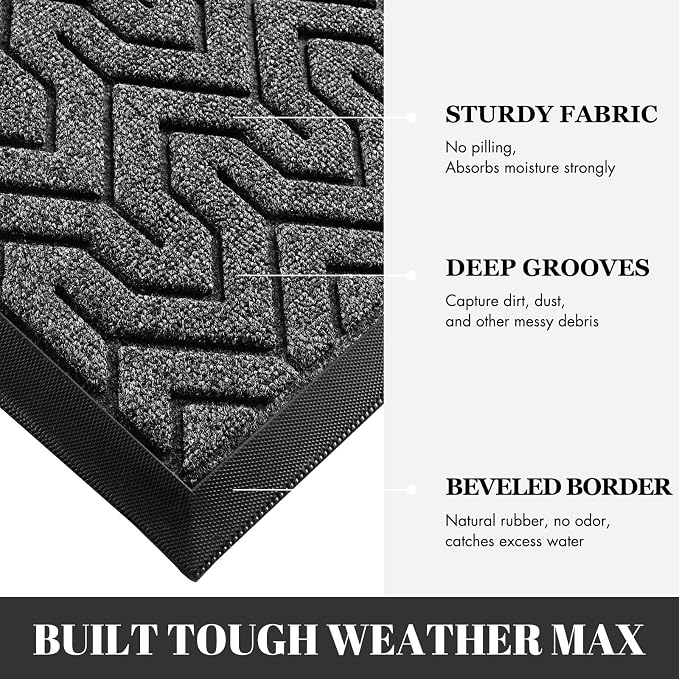Yimobra 72x24 Indoor Outdoor Runner Rug, Heavy-Duty Waterproof Entrance Mat - Image 4