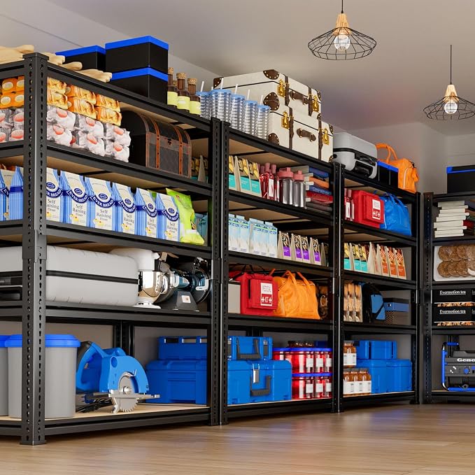 Garage Shelving, 5 Tier Adjustable Metal Organizer Wire Rack - Image 8