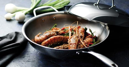 Tramontina Signature Tri-Ply Clad Stainless Steel 12.5-Inch Wok - Image 5