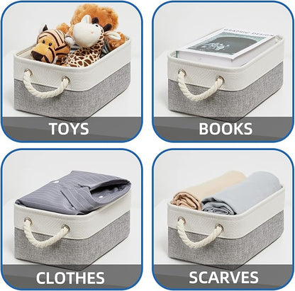 Temary Small Storage Baskets for Organizing 6Pcs Small Storage Bins, Decorative - Image 6