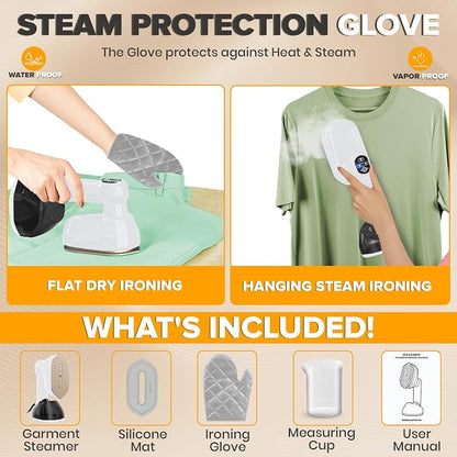 Humse Portable Steamer for Clothes – 2 in 1 Travel Steamer Iron For Clothes - Image 5