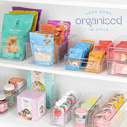 Plastic Food Storage 8 Pack Clear Container Bin - Image 7