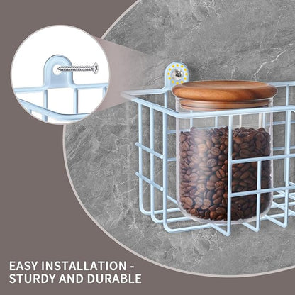Spice Rack Wall Mount, Metal Spice Holder Saving Space Shelf - Image 4