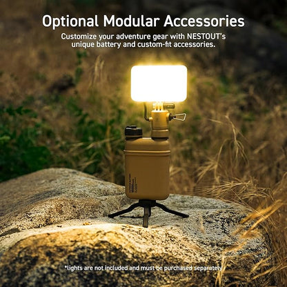 ELECOM NESTOUT Rugged Power Bank, 15000mAh Outdoor Charger, 32W USB-C Fast Charging PD, Waterproof IP67, Durable Shockproof, Battery Pack for iPhone Tablet Hiking Travel Camping (Beige, 15000mAh)