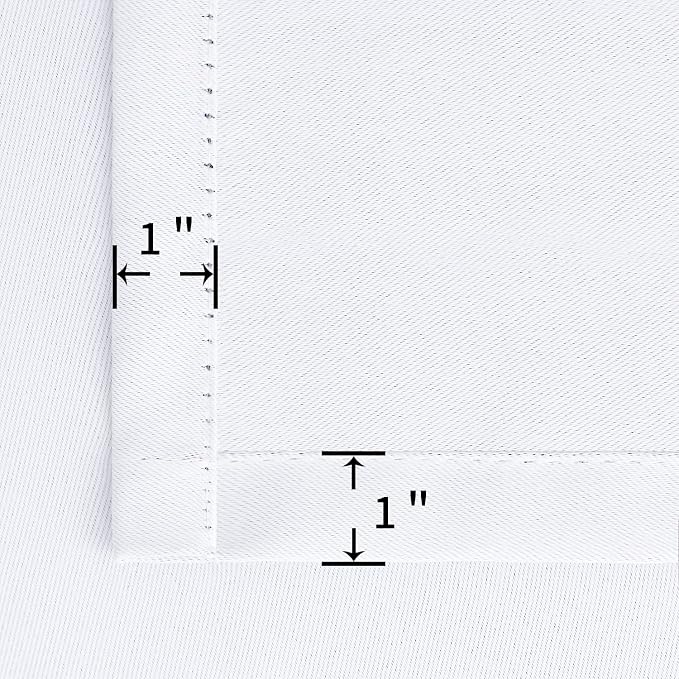 BGment White Curtains 54 Inches Length - Image 5