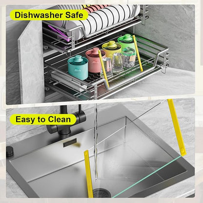 Tempered Glass Cutting Board for Kitchen, 12x16" & 12x8" 2 Pcs, Heat Resistant - Image 9