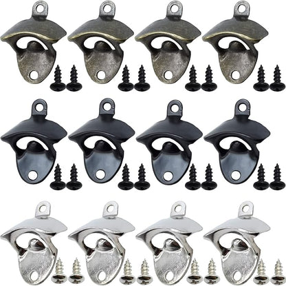 RONYOUNG 12PCS Wall Mounted Bottle Opener Vintage Beer Bottle Opener Suitable by Unknown