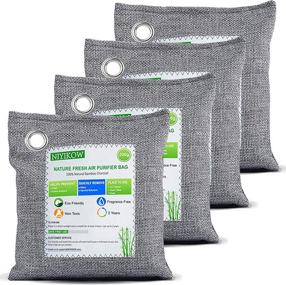 NIYIKOW Charcoal Bags Odor Absorber, Nature Fresh Bamboo Charcoal Air Purifying by Unknown