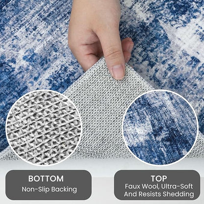 IOHOUZE Abstract Runner Rug 3x14 Ft Washable Runners - Image 4