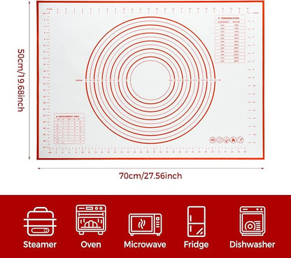 Extra Large Nonstick Silicone Pastry Mat 28x20Inch - Image 3