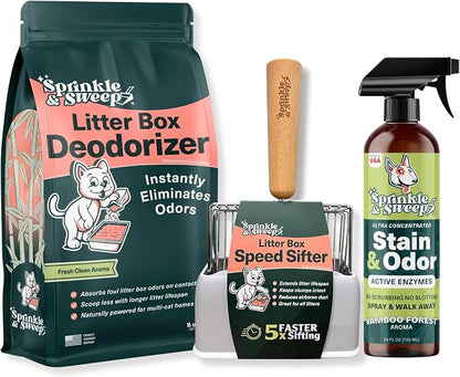 Sprinkle & Sweep Litter Box Deodorizer by SprinkleSweep