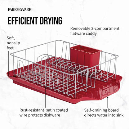 Farberware Classic Large Rust Resistant Full Dishrack - Image 9