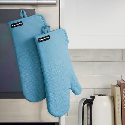 KITCHENAID Gourmet Series Gridlines Oven Mitts 2-Pack Set, Heat Resistant up to - Image 5