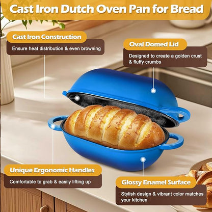Homikit Enameled Cast Iron Dutch Oven - Image 6