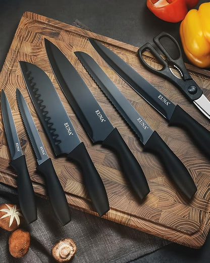 EUNA Kitchen Knife Set, German High-Carbon Stainless Steel Knife Sets - Image 2