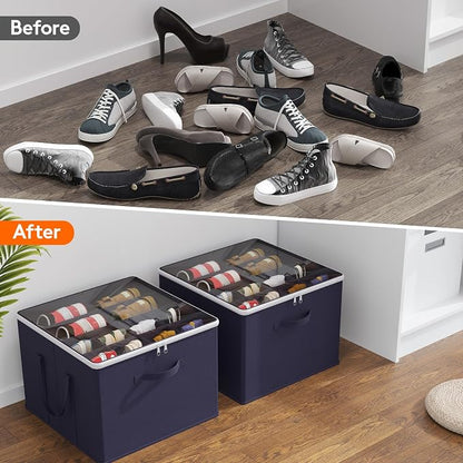 Lifewit Shoe Storage Organizer for Closet Fits 12-16 Pairs, Fabric Large Shoe - Image 7