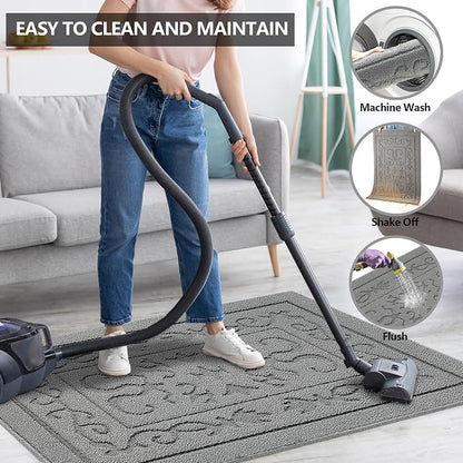 FONEYI Indoor Door Mat 32" x 48", Dirt Trapper Door Mats Non-Slip Entryway Rugs - Image 5