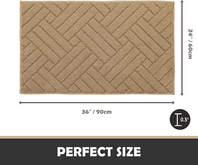 Door Mat Indoor Doormat, Entryway Rug Door Mats Non-Slip Rubber Backing - Image 2