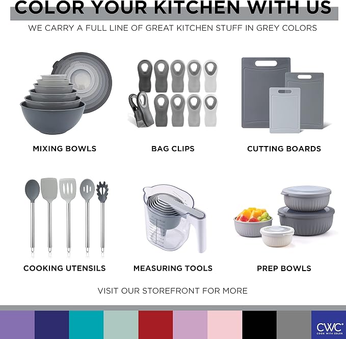 COOK WITH COLOR Non-Slip Cutting Board Set – Kitchen Essentials with Easy Grip - Image 8