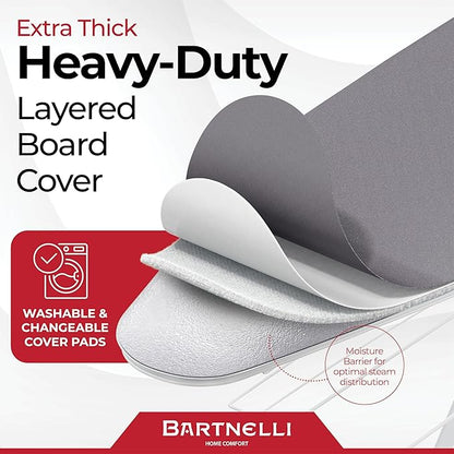 Bartnelli Extra Wide Pro Ironing Board 19x48 Ironing Surface - Image 3