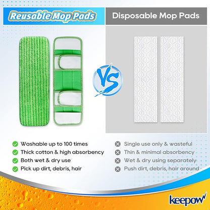 KEEPOW XL Wet Pads Refills for Swiffer XL, Wet Mopping Cloths for Swiffer XL Mop - Image 7
