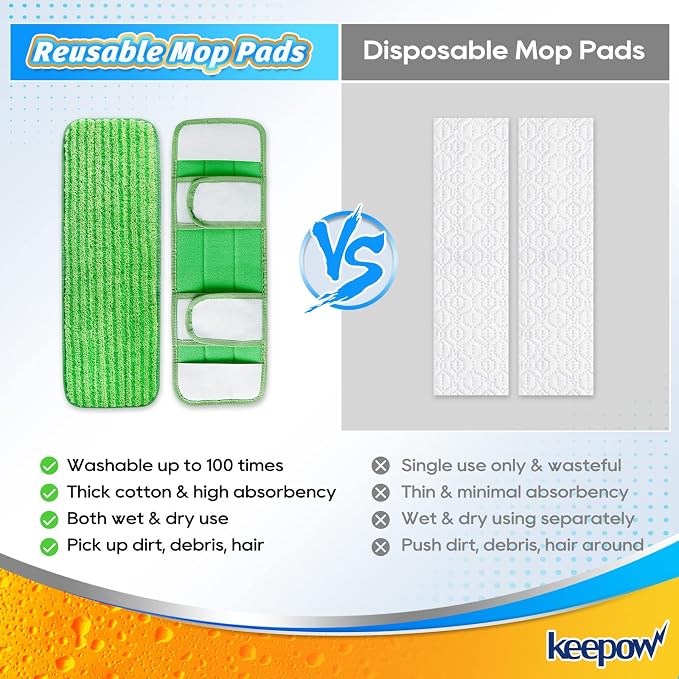 KEEPOW XL Dry Sweeping Cloths for Swiffer XL, Dry Refills for Swiffer XL Mop - Image 7
