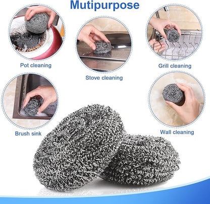 12Pack Upgraded Steel Wool Scrubbers - Image 5