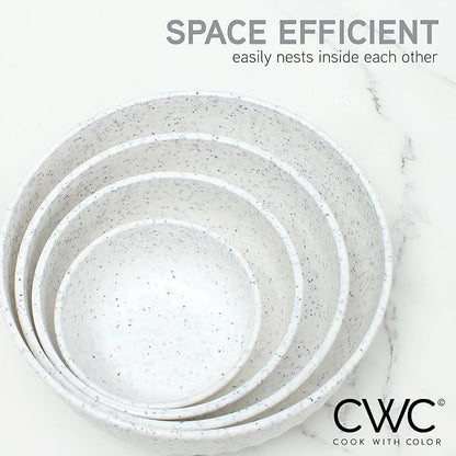 COOK WITH COLOR Prep Bowls with Lids- Wide and Deep Nesting Plastic Small - Image 3