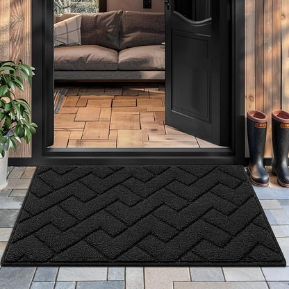 hicorfe Front Door Mat Indoor Entrance, Stain and Fade Resistant, Non Slip by Hicorfe