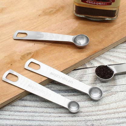 Luomorgo 9 Pc Measuring Spoons Set, Stainless Steel, 1/16 to 1 tbsp - Image 7