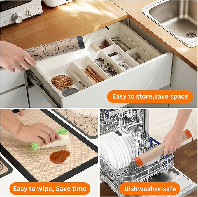 Luckyiren 2-Pack Baking Mat - Image 5
