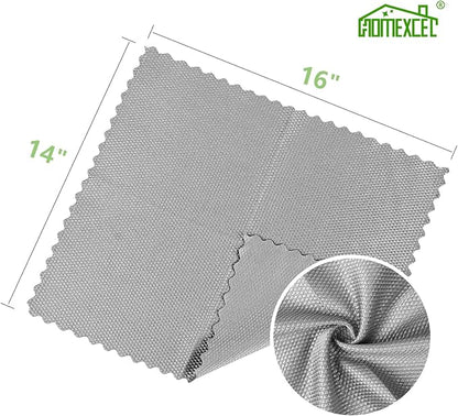 HOMEXCEL Grey Microfiber Glass Cleaning Cloths-6PK, Stainless Steel, Premium - Image 7