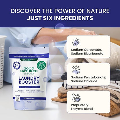 Good Natured Brand | Natural Enzyme Laundry Booster | Stain & Odor Remover | - Image 5