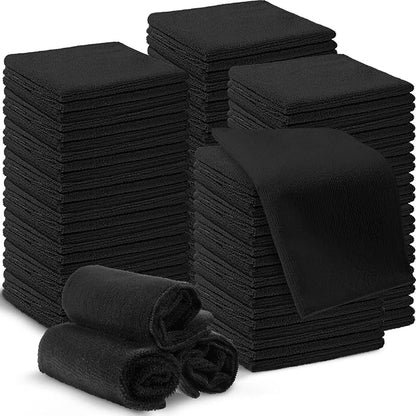 200 Pieces Microfiber Cleaning Cloths Bulk Absorbent Microfiber Towels Reusable by Macarrie