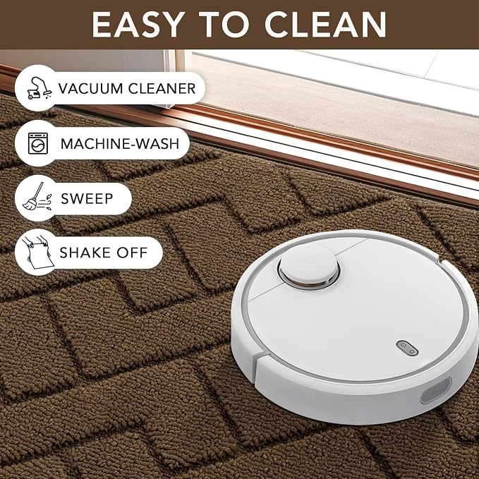 hicorfe Front Door Mat Outside Entrance, Stain and Fade Resistant, Non Slip - Image 7