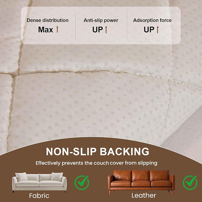 OTOB Couch Covers for Dogs Washable, Non Slip Plush Fuzzy Sofa Slipcovers Dog - Image 6