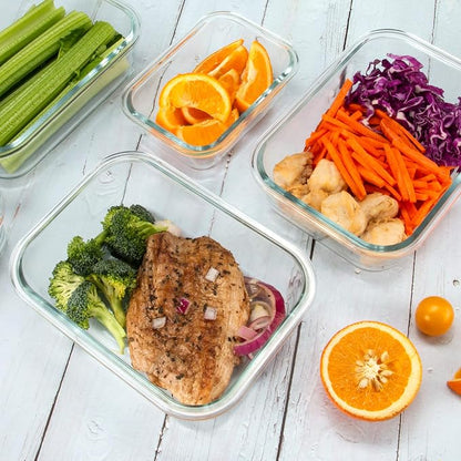 FAWLES 12 Pack Glass Meal Prep Containers - Image 9