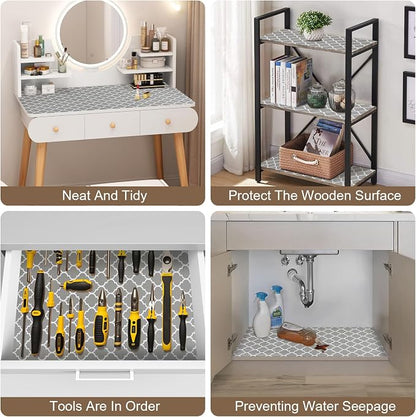 OcePor Non-Adhesive Drawer and Shelf Liner 12IN x 20FT，Non Slip Cabinet and - Image 7