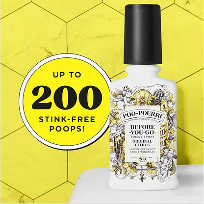 Poo-Pourri Before-You-Go Toilet Spray, Original Citrus, 4 Fl Oz, Bathroom Odor - Image 8