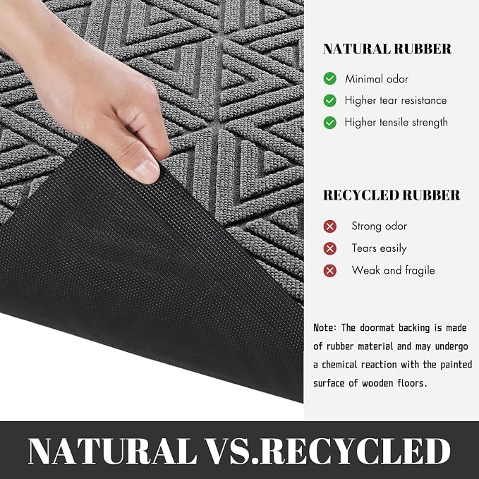 Yimobra Extra Large Door Mat 60x32, All-Weather Waterproof Non-Slip Welcome - Image 5
