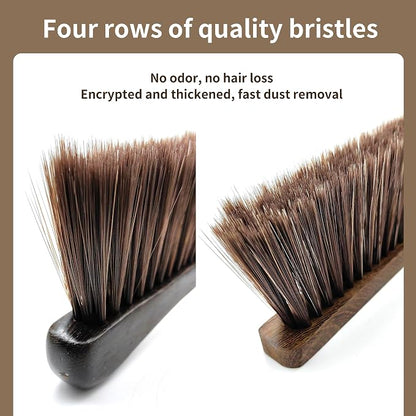 2 Pcs Wooden Hand Broom Brush, Dust Bench Brush Whisk Broom Soft Bristle Brush - Image 8