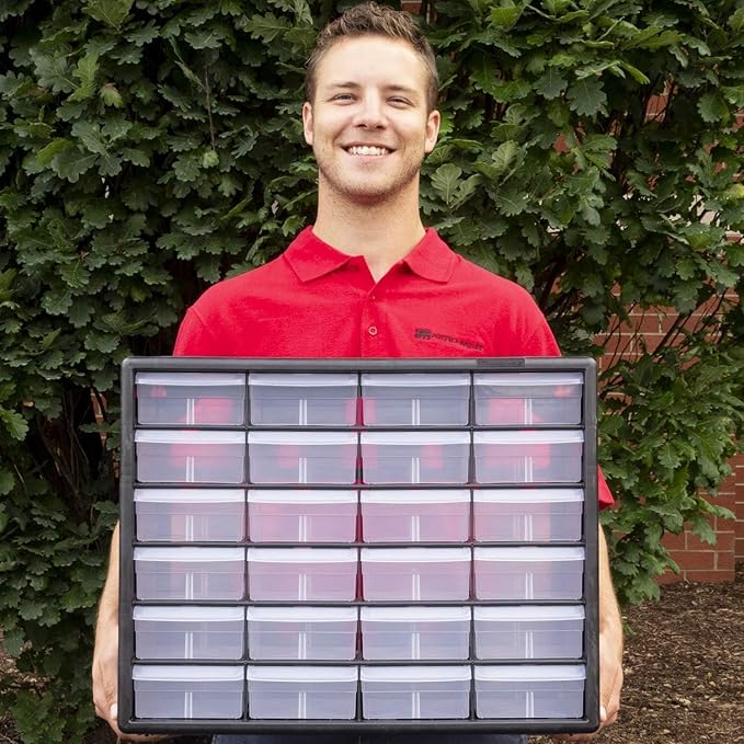 Akro-Mils 24-Drawer Plastic Drawer Storage Cabinet - Image 2