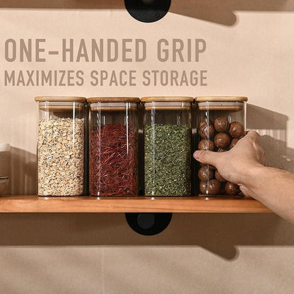 37oz Rectangle Airtight Glass Storage Containers - Image 3