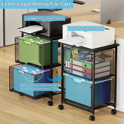 Letter/Legal Rolling File Cart - Image 5