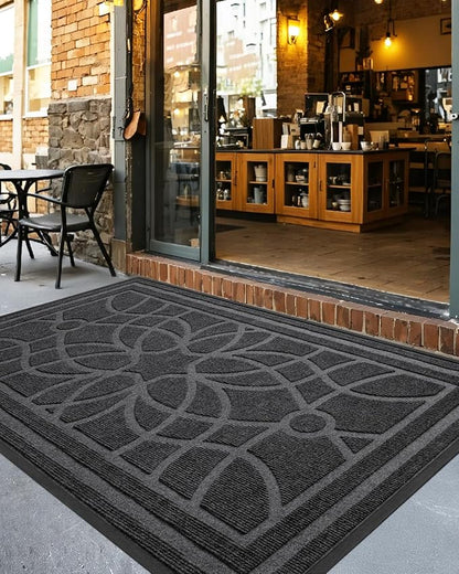 DEXI Front Door Mat Outside Entrance, Heavy Duty Non Slip Low Profile Doormat - Image 8