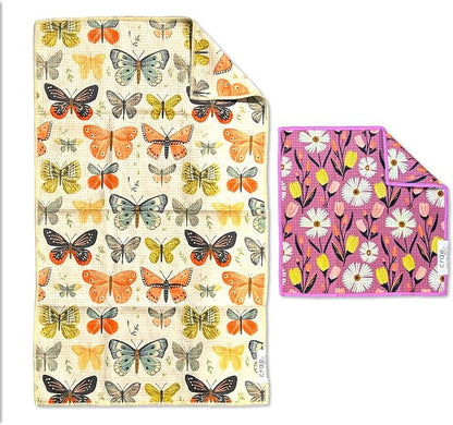 Microfiber Hand Towel & Washcloth Set of 2 by CraeHome