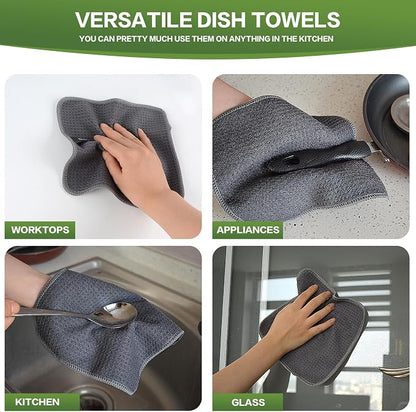KinHwa Dish Cloths for Washing Dishes Kitchen Towels Microfiber Dish Towels for - Image 6