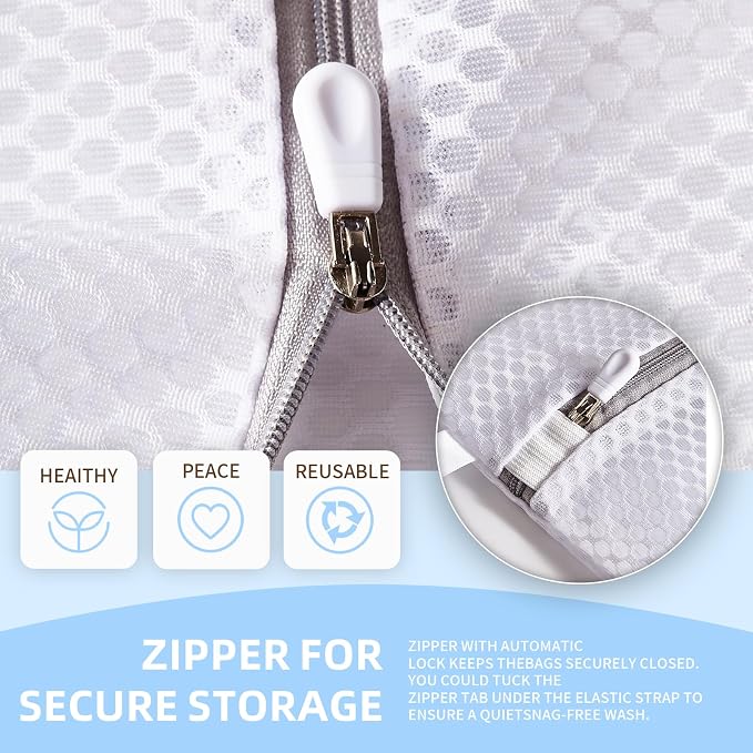 Mesh Laundry Bags, Mesh Wash Bags Durable Mesh Structure - Image 3
